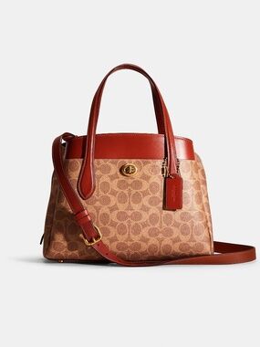 Coach Lora Carryall 30 In Signature Canvas